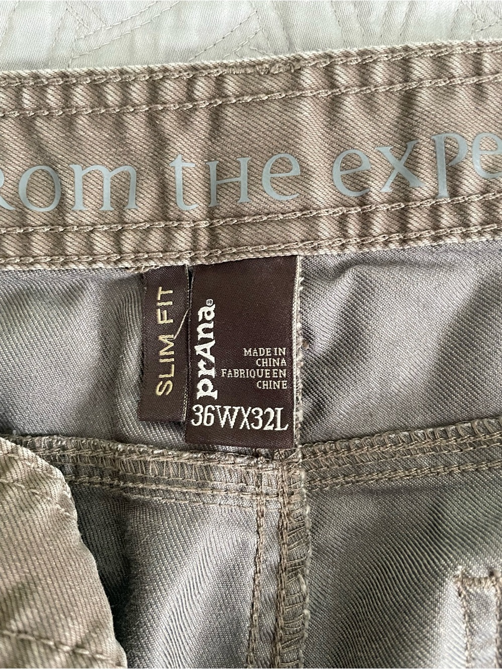 Prana Bridger Men’s Slim Fit Stretch Denim Jeans Outdoor Brown Size 36W/32L - Picture 4 of 7